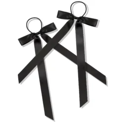 By Lyko Petite Bow Hair Ties Black