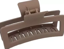 By Lyko Rectangular Rubber Claw XL Brown