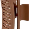 By Lyko Rectangular Rubberized Hair Clip Brown