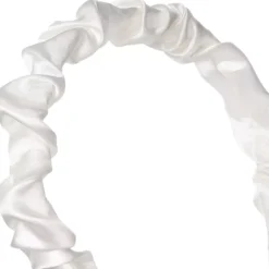 By Lyko Wrinkled Diadem White Satin