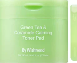 By Wishtrend Green Tea & Ceramide Calming Toner Pad 190 ml
