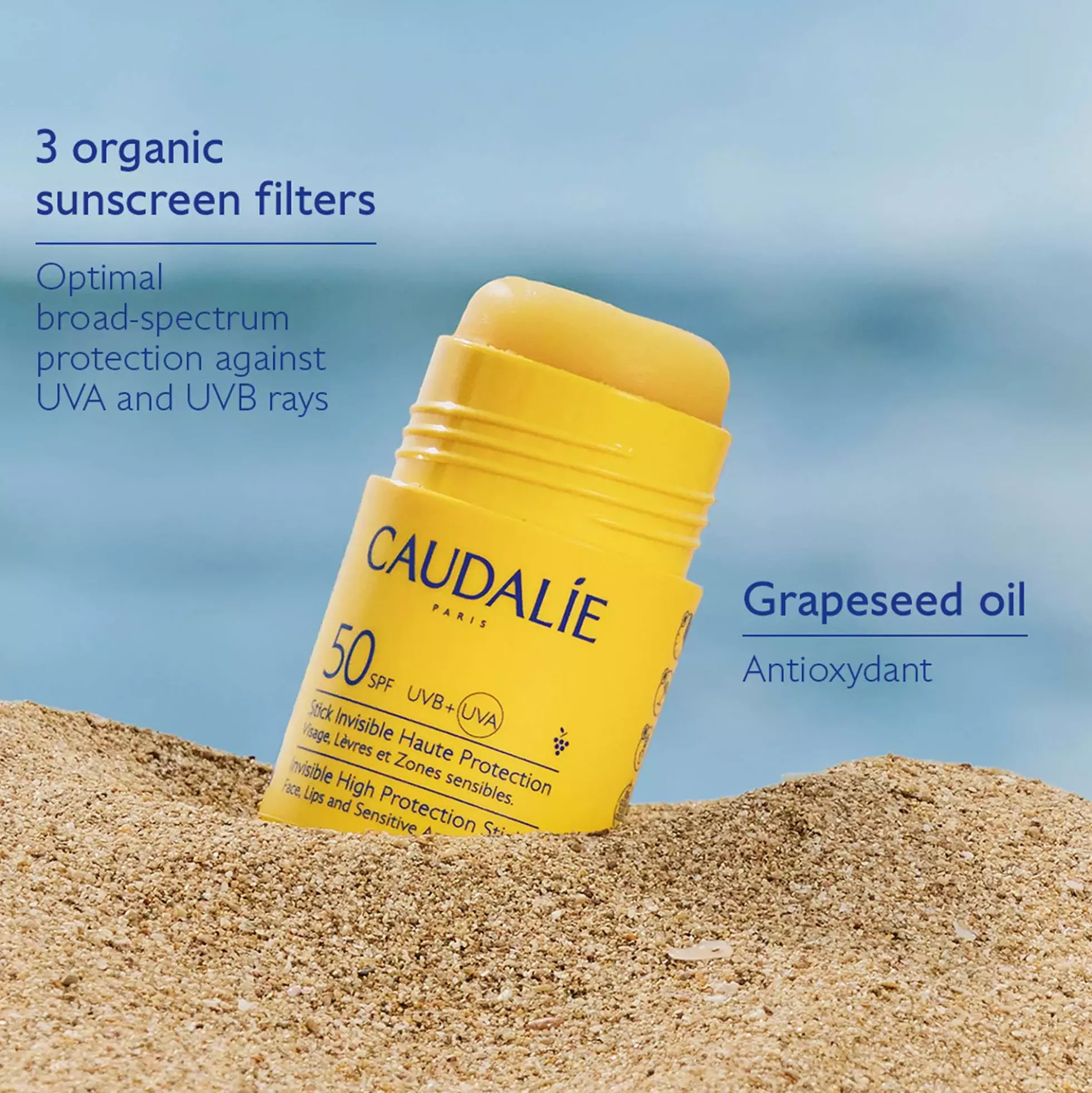 CaudalieVinosun Invisible High Protection Stick SPF50 15 g