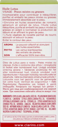 Clarins Lotus Treatment Oil 30 ml