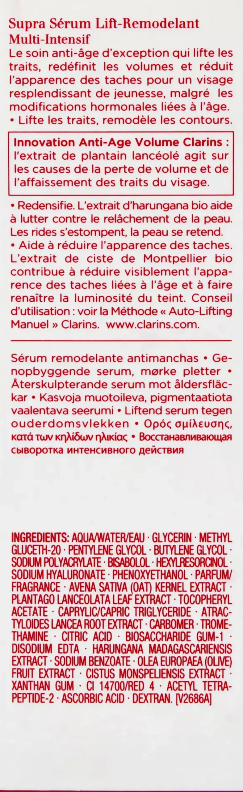 ClarinsSuper Restorative Remodelling Serum 30 ml
