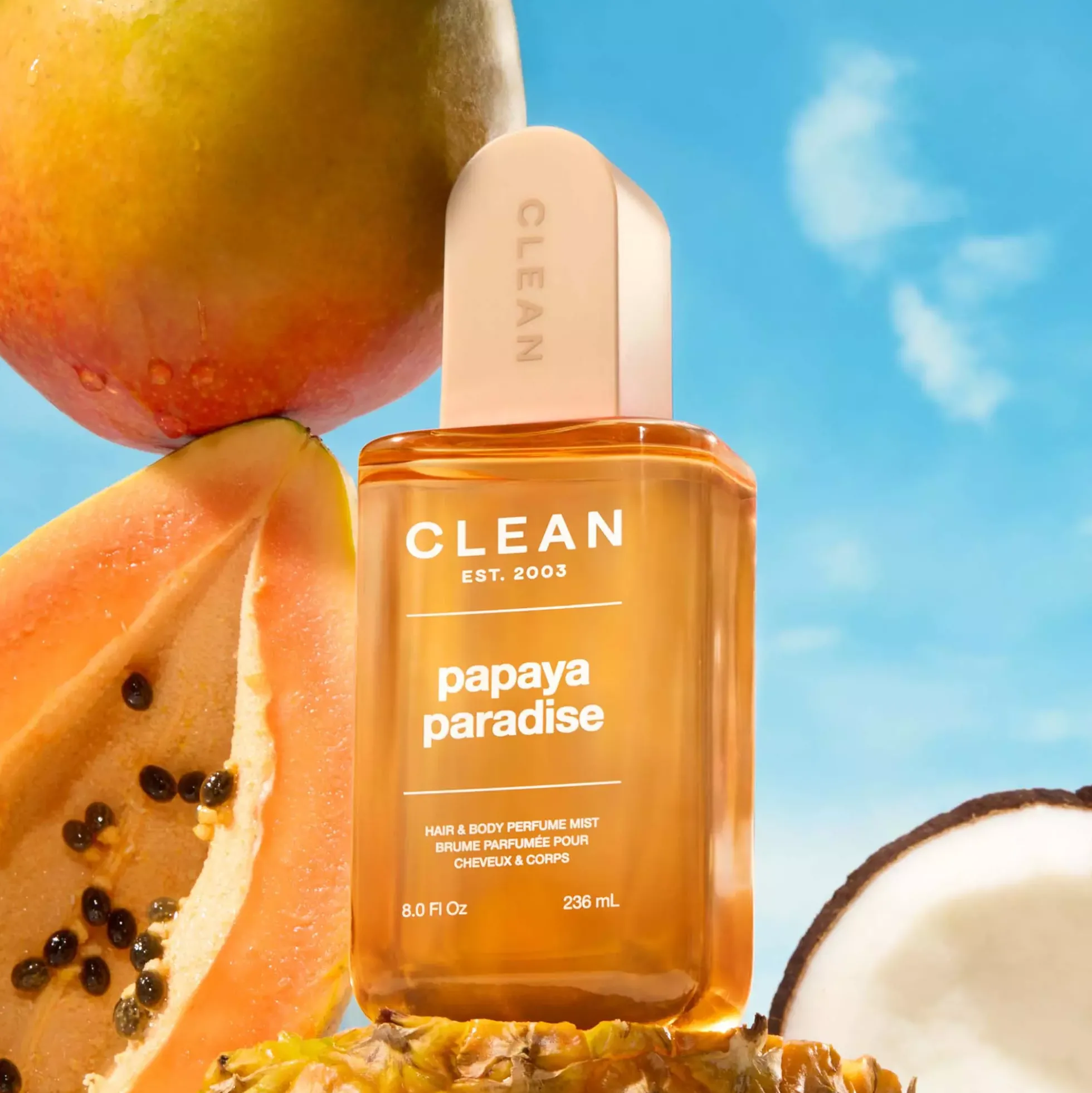 CLEAN Papaya Paradise Hair & Body Perfume Mist 88 ml