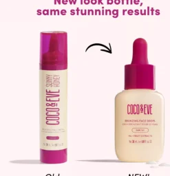 Coco & Eve Bronzing Face Drops Dark Tan