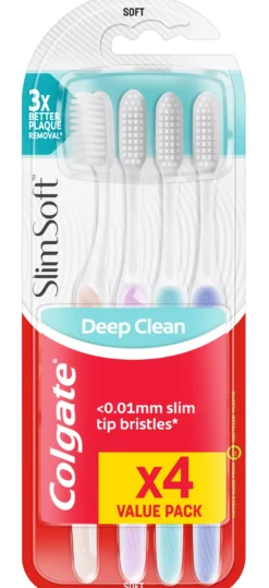 Colgate Toothbrush Slim Soft 4-pack