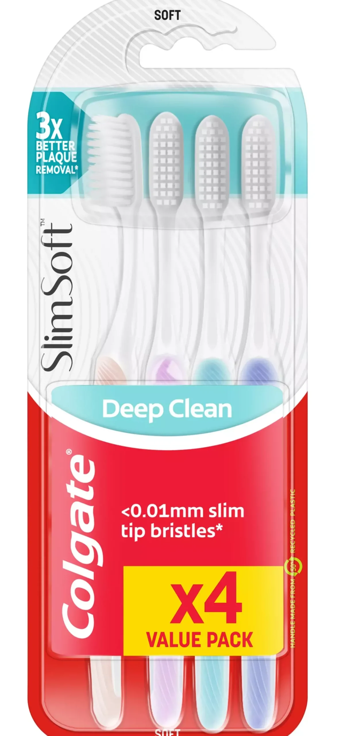 Colgate Toothbrush Slim Soft 4-pack
