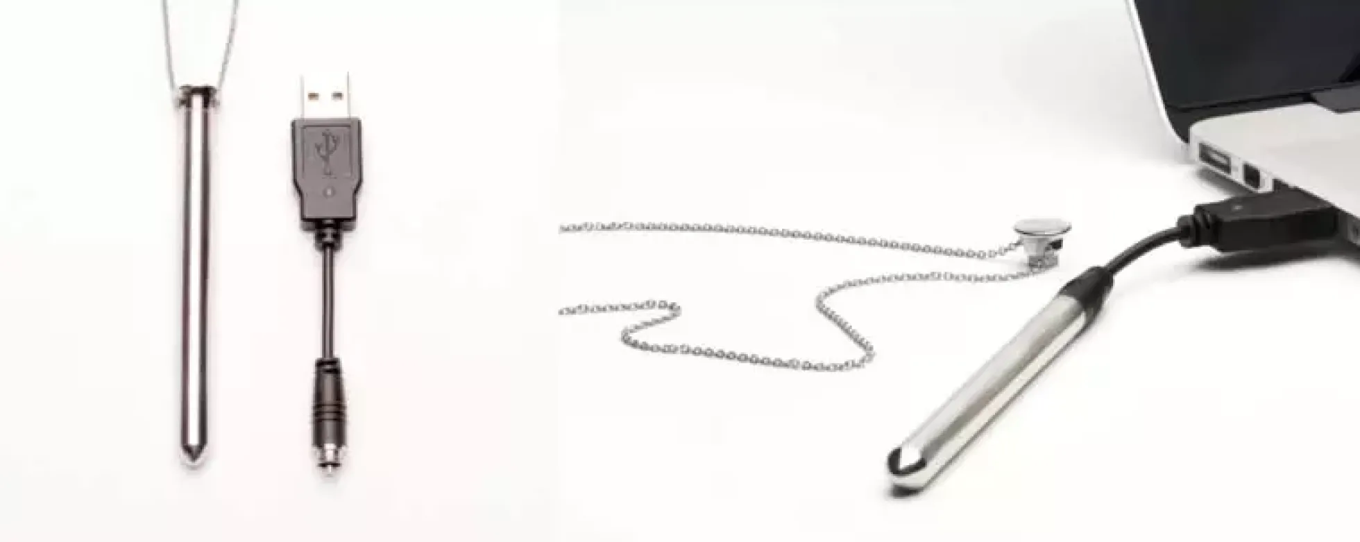 Crave Vesper Vibrator Nexlace - Silver