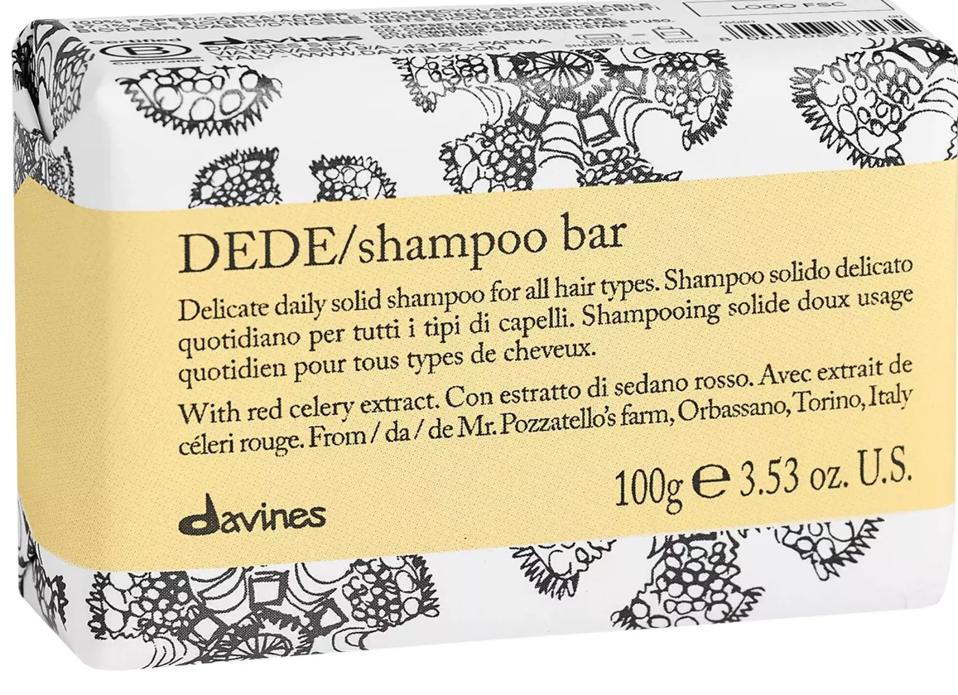 DavinesEssential DEDE/shampoo bar 100 g