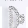 Dazzling Colored Hair Clip Silver