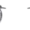 Dazzling Earrings Col Round Circles With Clear Crystals Silver