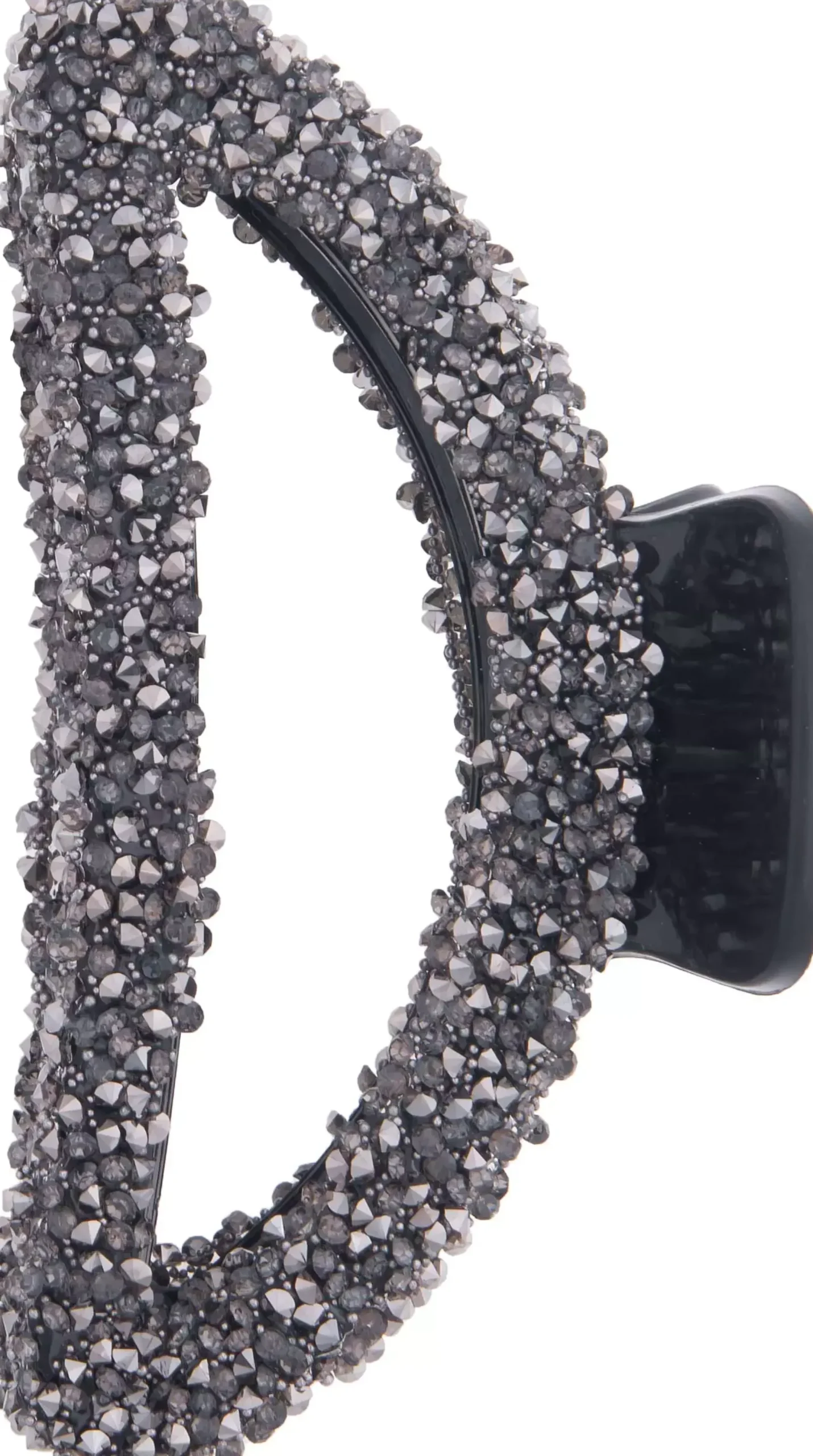 Dazzling Hair Clip Glitter 9 cm Black