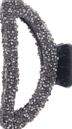 Dazzling Hair Clip Glitter 9 cm Silver