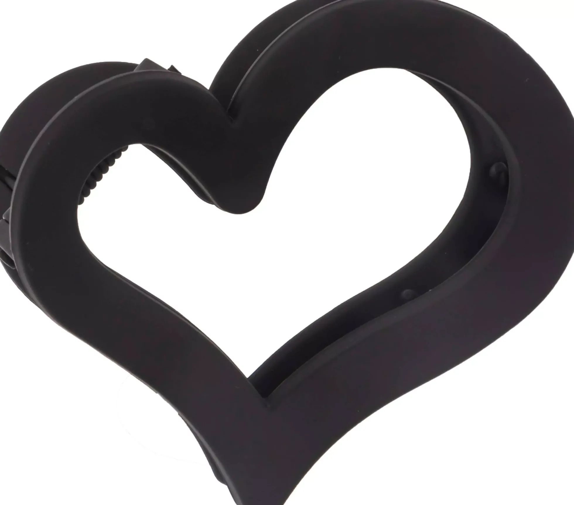 Dazzling Hair Clip Heart Black