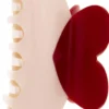 Dazzling Hair Clip Red/White Valentine