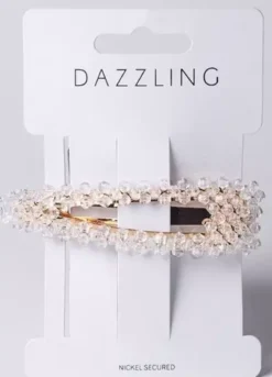 Dazzling Hårklämma Skiffer Klar 9cm