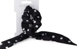 DazzlingHår Trendig scrunchie - prickig