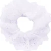 Dazzling Scrunchie Anglais White