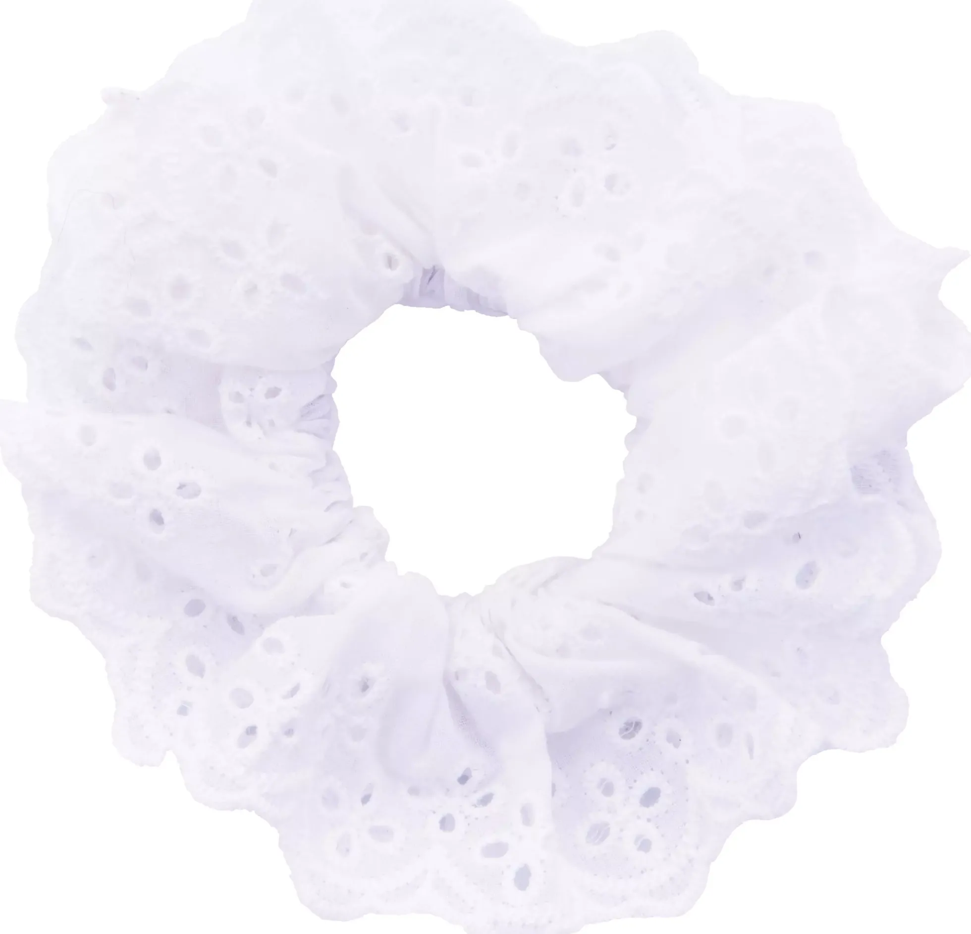 Dazzling Scrunchie Anglais White