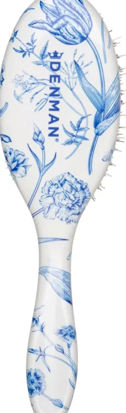 Denman Deluxe D81M Medium Style & Shine Brush Blue Belle