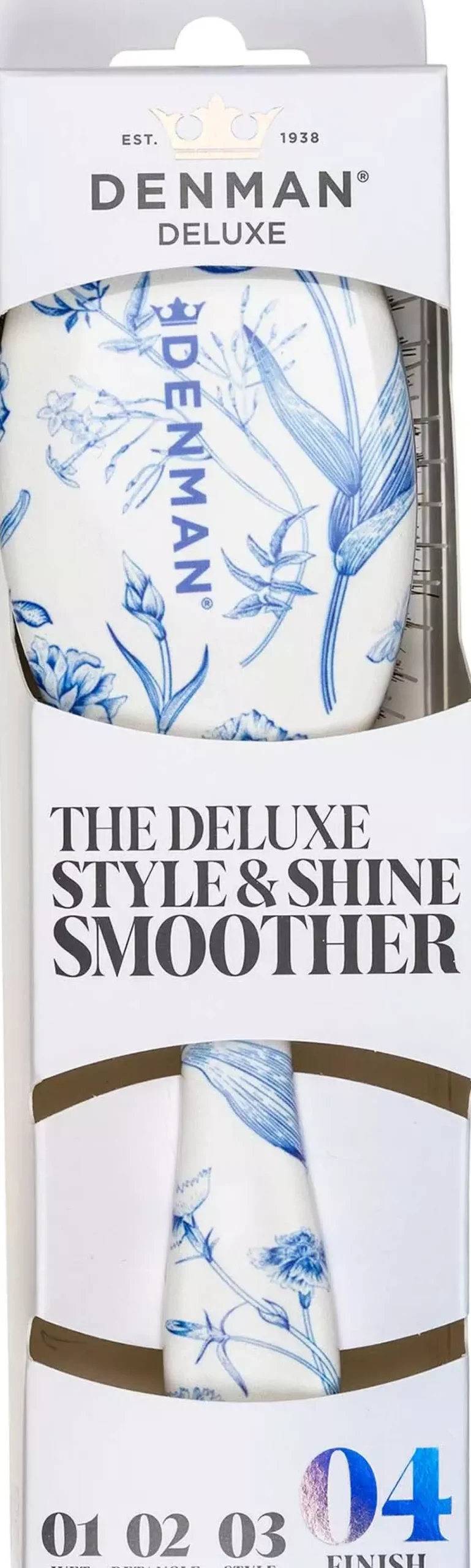 Denman Deluxe D81M Medium Style & Shine Brush Blue Belle
