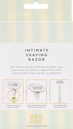 DeoDoc Intimate Shaving Razor Green