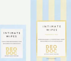 DeoDoc Intimate wipes - Fragrance free 10 st