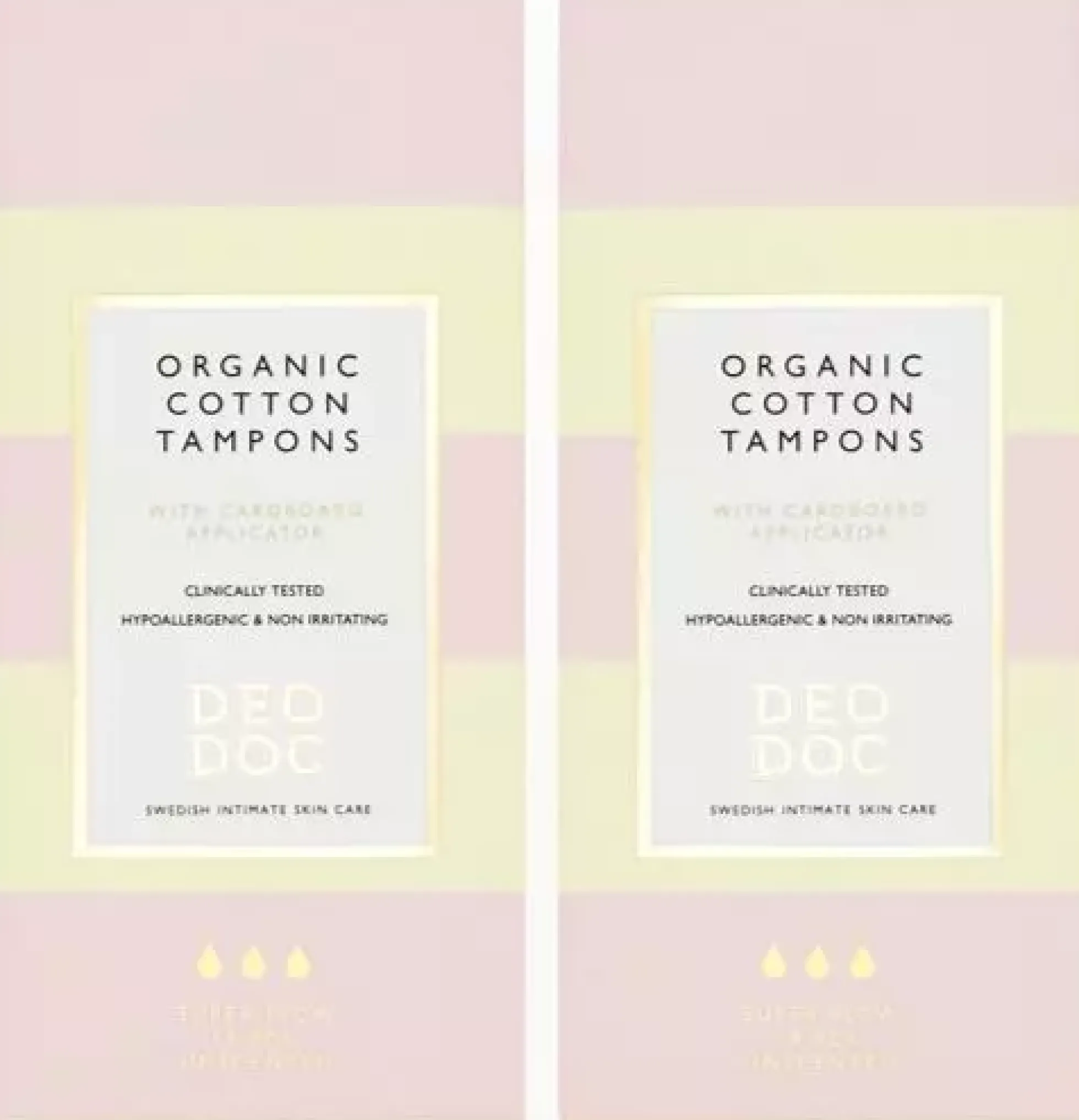 DeoDoc Organic Cotton Tampons Super 2-pack