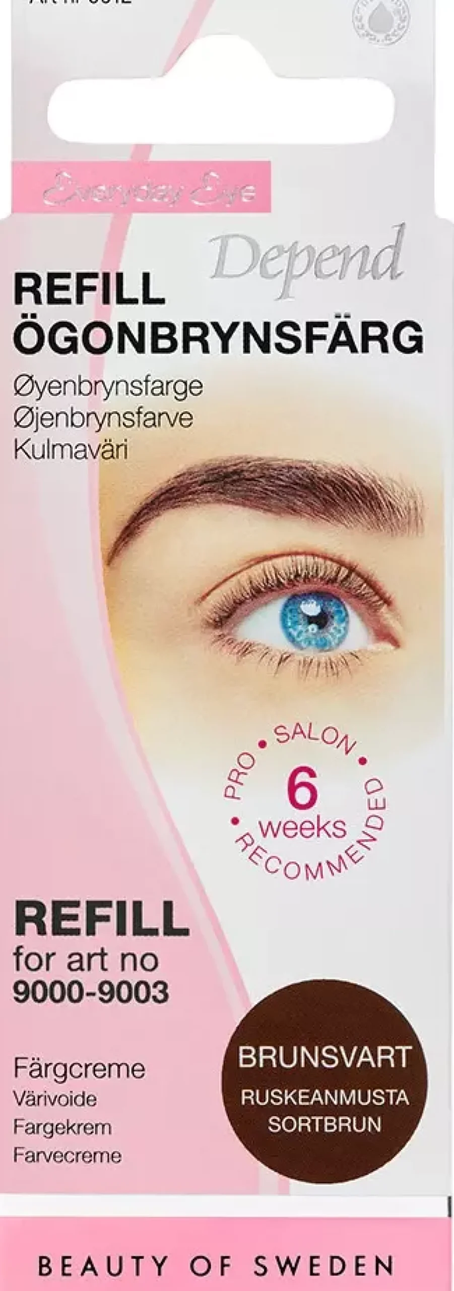DependEveryday Eye Eyebrow Tint Refill Black Brown