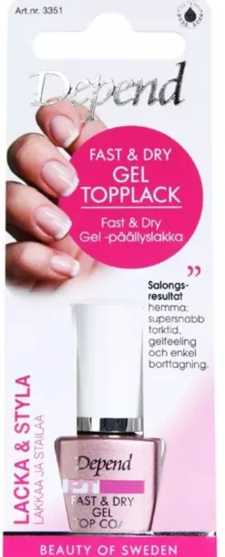 Depend Fast & Dry Gel Topplack
