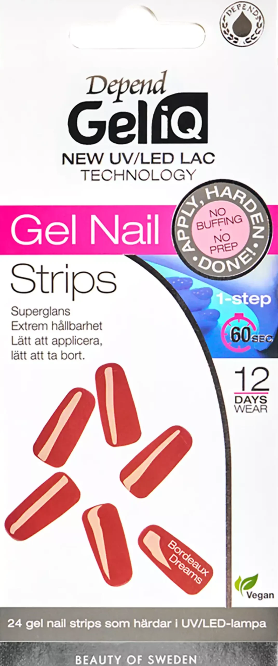 DependGel iQ Gel Nail Strips French Flirt