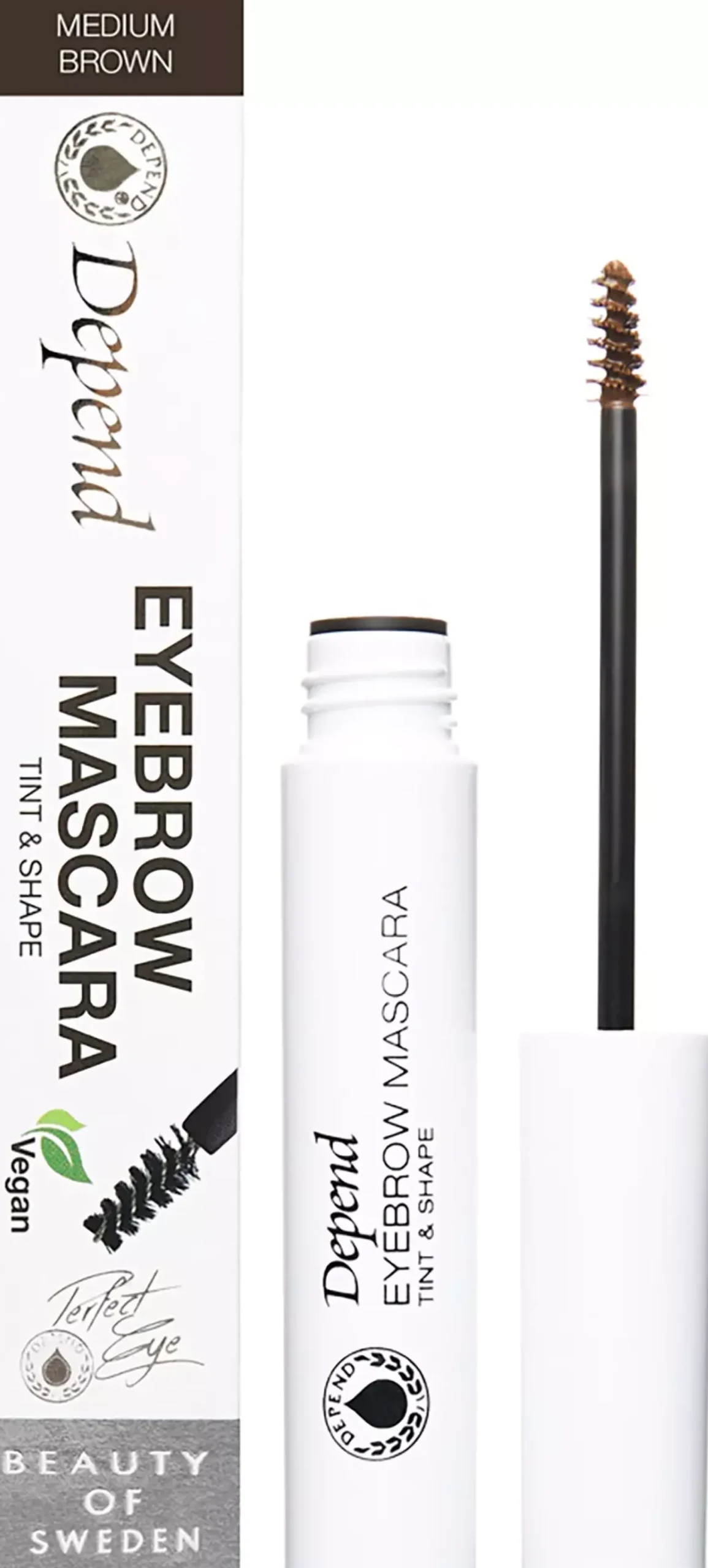 DependPerfect Eye Eyebrow Mascara Tint & Shape Soft Brown