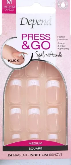 Depend Press & Go French Look Pink Medium
