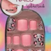 Depend Press On Nails Pink Leopard
