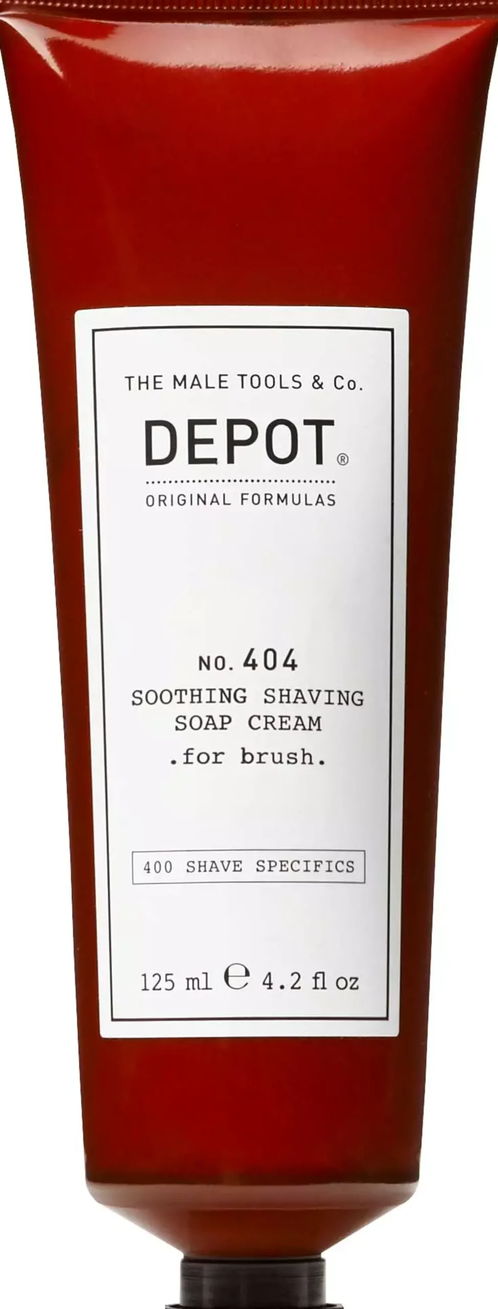 DEPOT MALE TOOLS No. 404 Soothing Shaving Soap Cream For Brush 125 ml