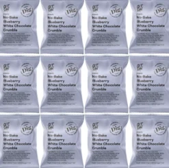 DigGET RAW No-Bake Blueberry White Chocolate Crumble 12 x 35g