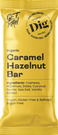 DigGET RAW Organic Caramel Hazelnut Bar 42 g