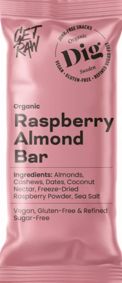 DigGET RAW Organic Raspberry Almond Bar 42 g