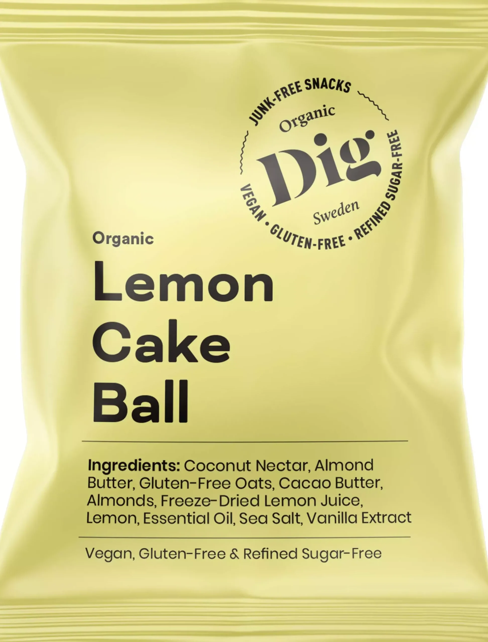 Dig Organic Lemon Cake Ball 25 g