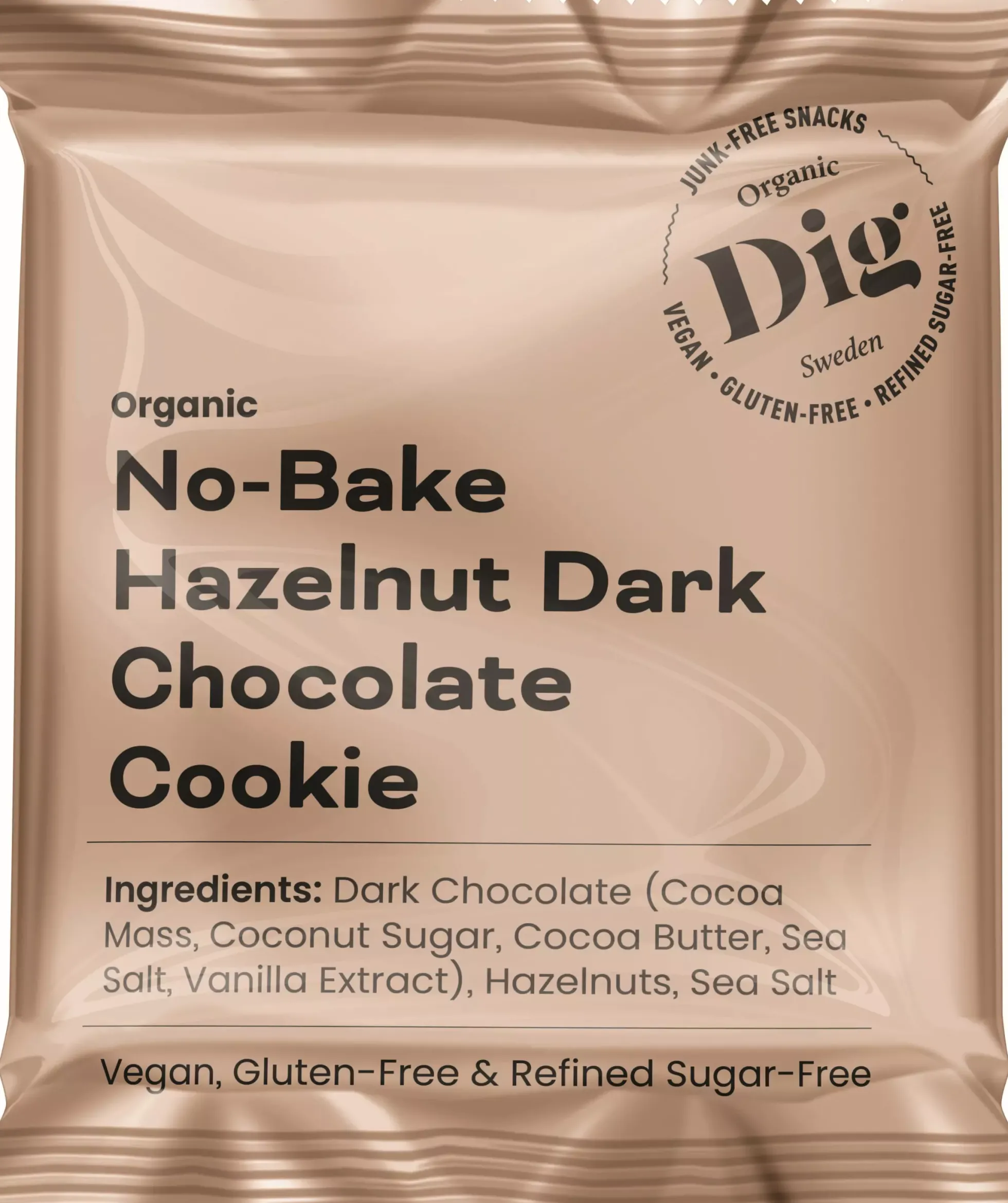 Dig Organic No-Bake Hazelnut Dark Chocolate Cookie 35 g