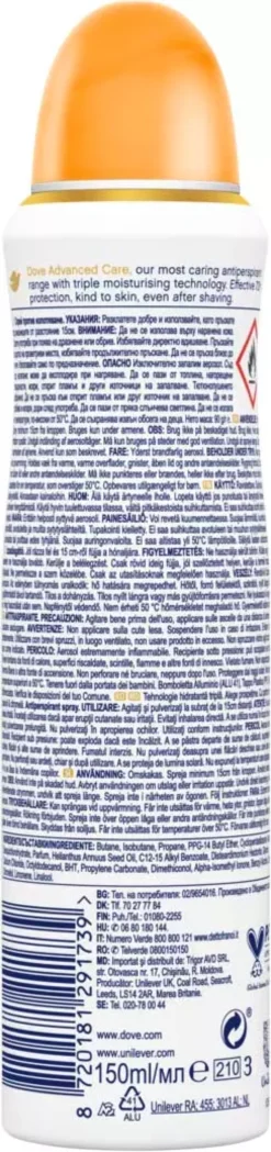 Dove 72h Advanced Care Passion Fruit & Lemongrass Spray