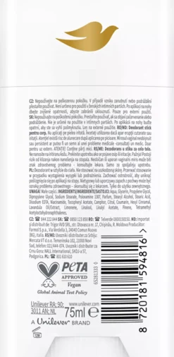 Dove Whole Body Deodorant Lavender & Chamomile Deodorant Stick 75 ml