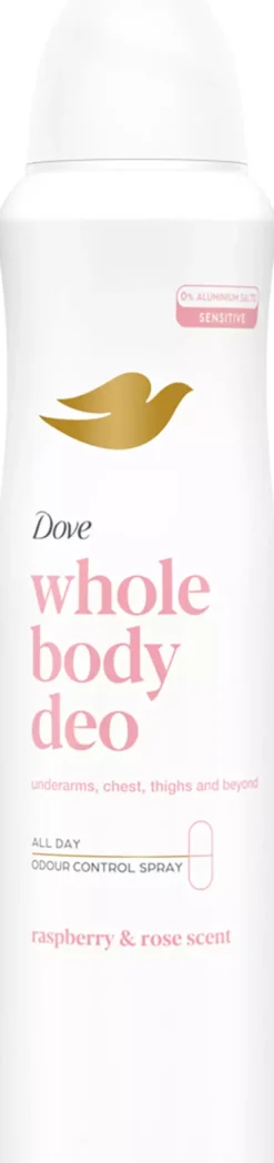 Dove Whole Body Deodorant Raspberry & Rose Deodorant Spray 150 ml