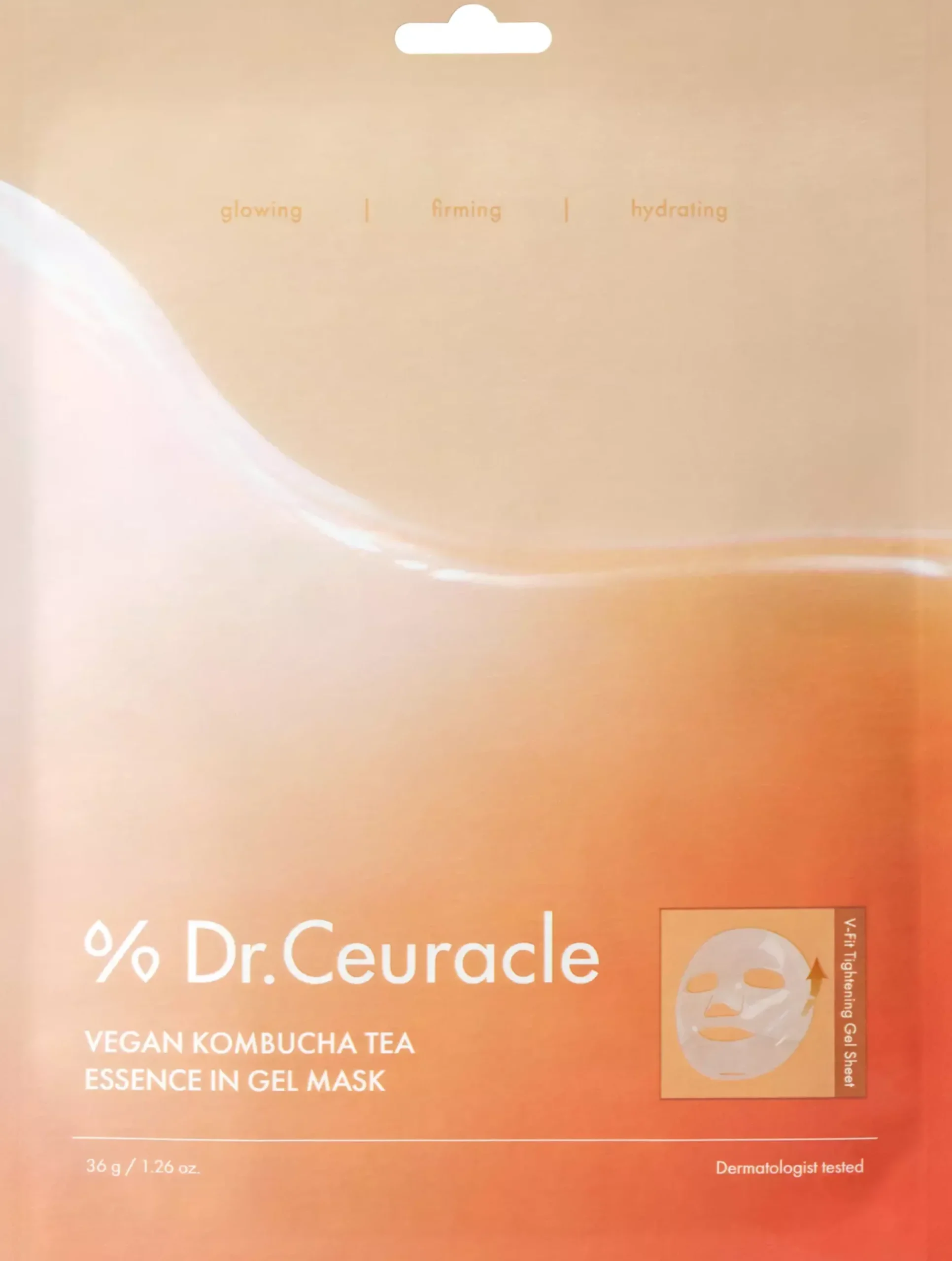Dr. CeuracleVegan Kombucha Tea Essence In Gel Mask 36 g