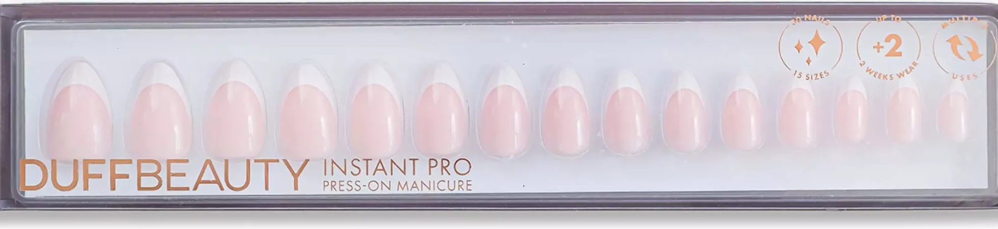 DUFFBEAUTY Instant Pro Press-On Manicure Classic French
