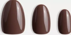 DUFFBEAUTY Instant Pro Press-On Manicure Espresso Short Almond