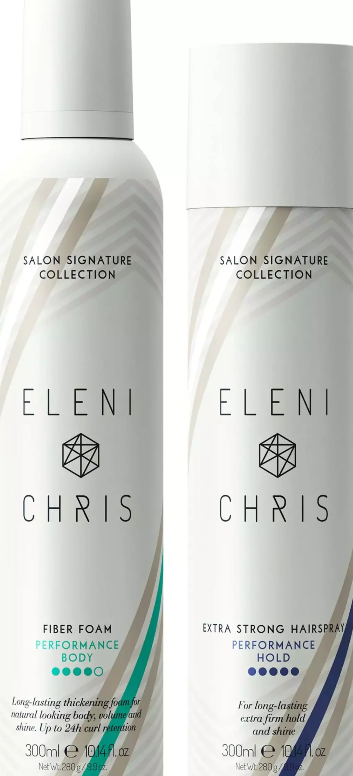 Eleni&Chris Bundle Fiber Foam 300 ml & Extra Strong Hairspray 300 ml