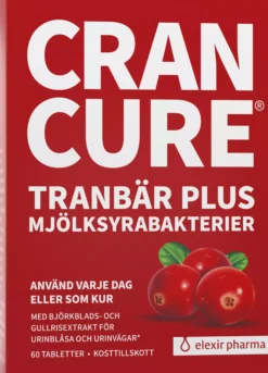 Elexir Pharma Cran Cure Tranbär Plus Mjölksyrabakterier 60 st
