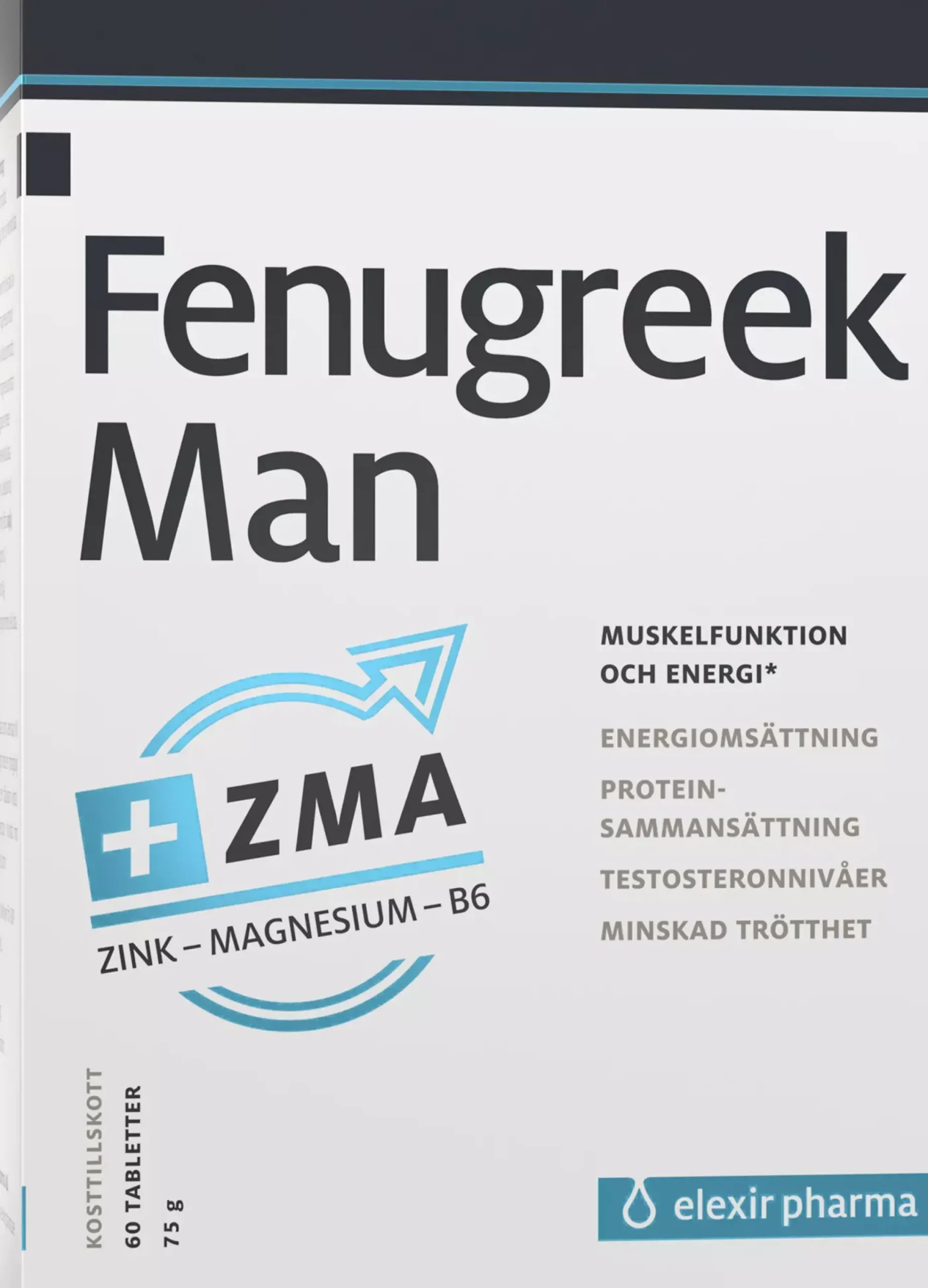 Elexir Pharma Fenugreek Man Plus ZMA 60 st